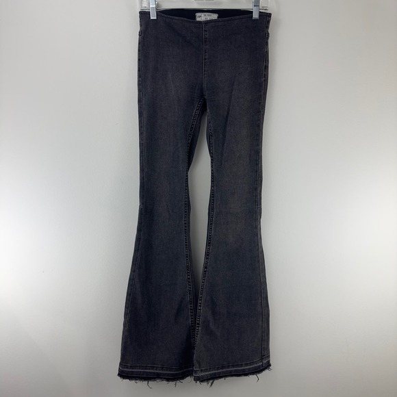 Free People Denim - Free People‎ black flare jeans